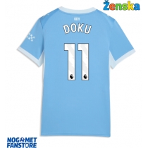 Manchester City Jeremy Doku #11 Domaci Dres za Ženska 2026-27 Kratak Rukav